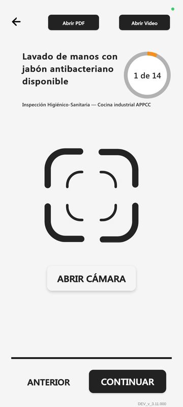 App móvil INSQUA — Inspección APPCC con cámara